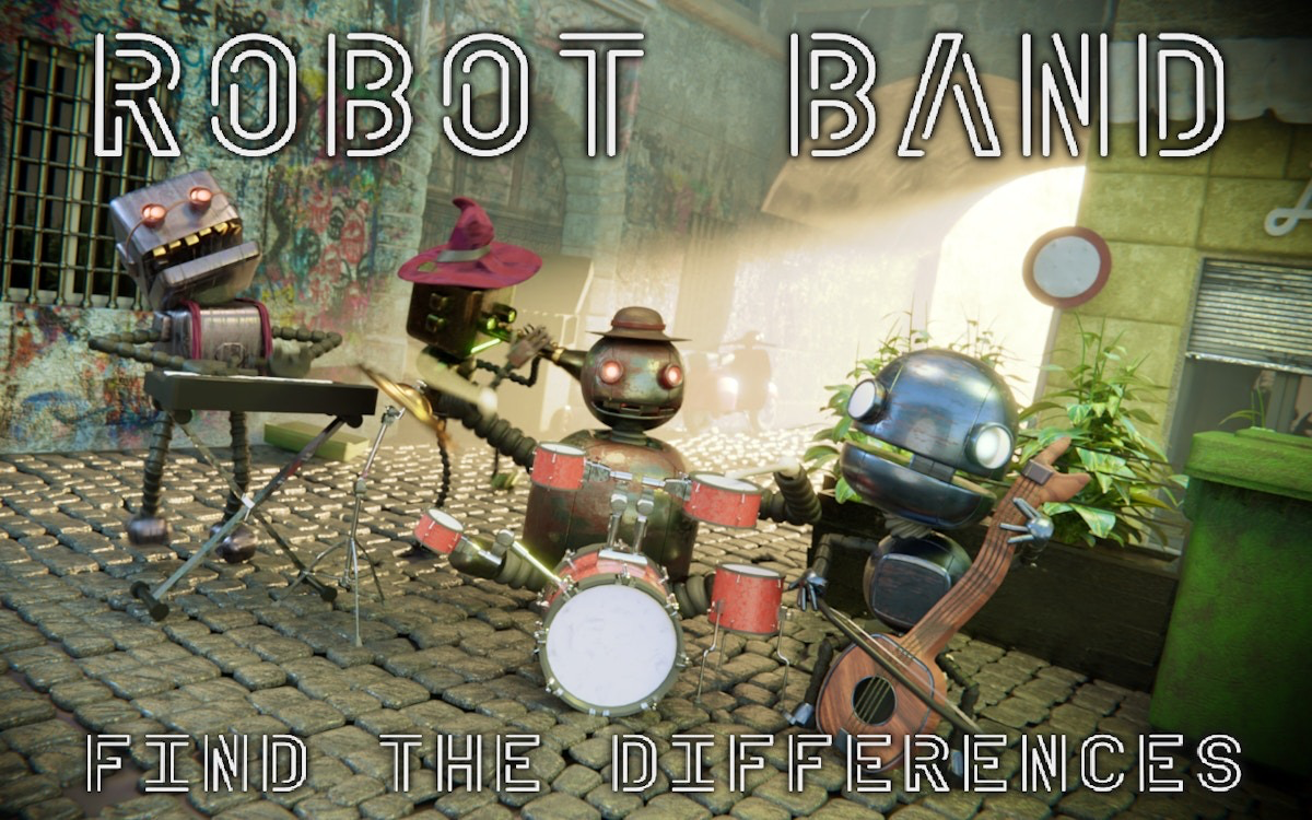 Robot Band Find the differences